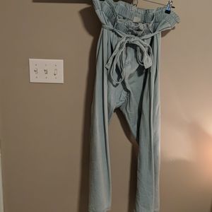 🍊Boho Paperbag top jeans